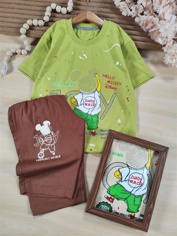 تیشرت شلوارک Hello mickey