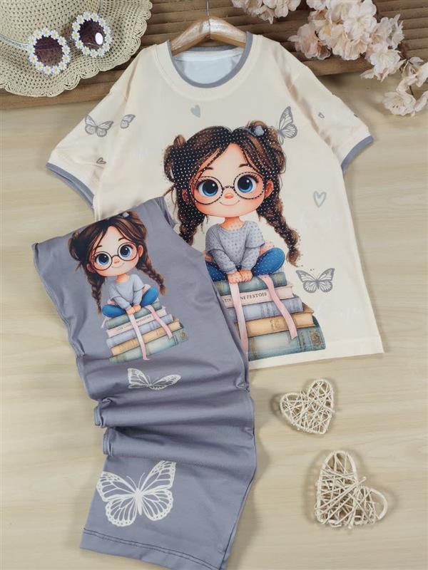 تیشرت شلوار girl & book