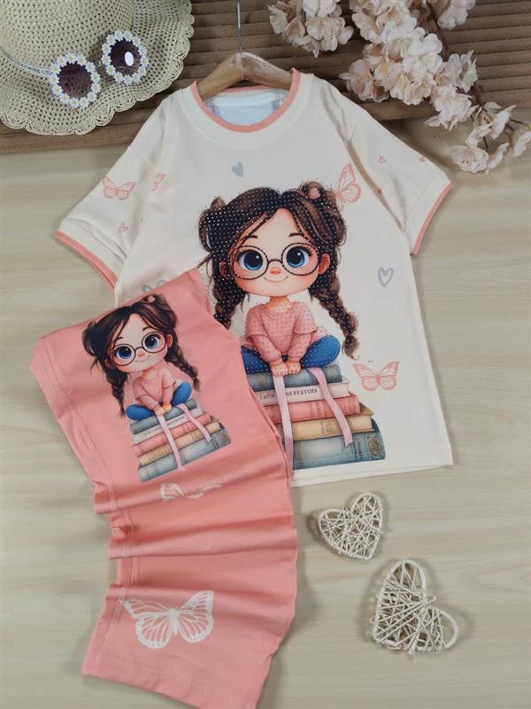 تیشرت شلوار girl & book