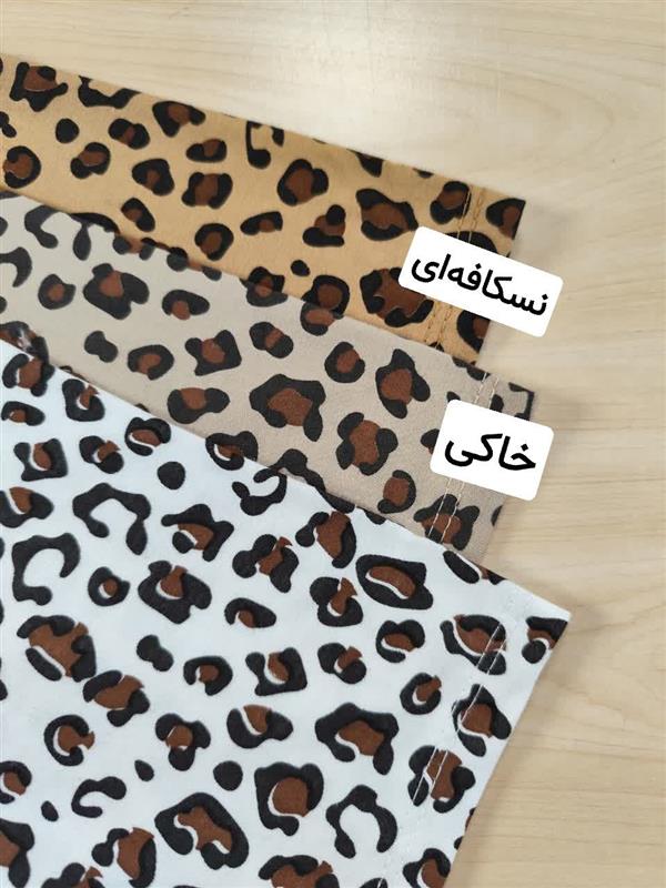 تیشرت تک باکسی پلنگی 