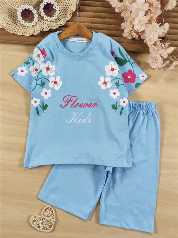 تیشرت شلوارک Flowers kids