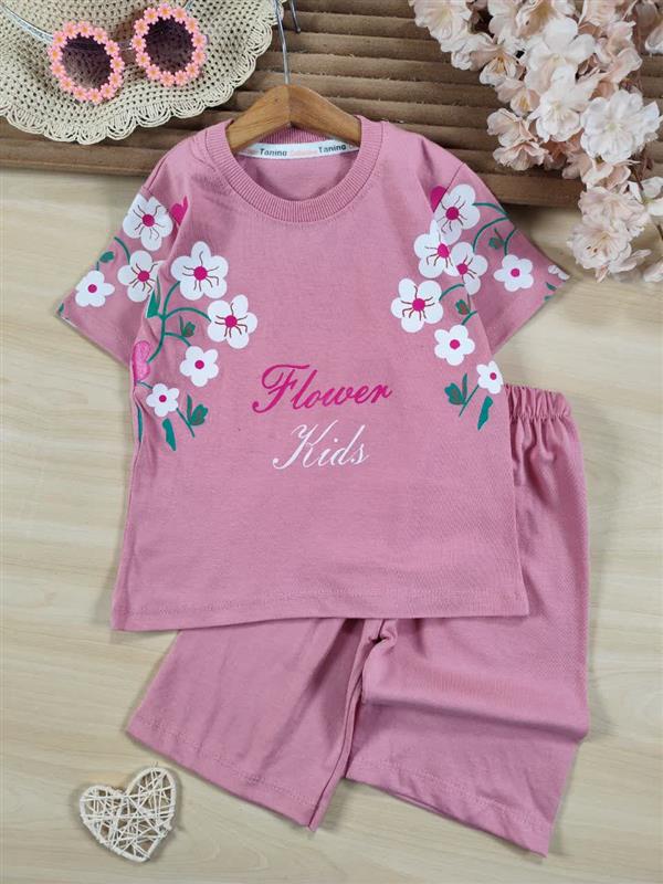 تیشرت شلوارک Flowers kids
