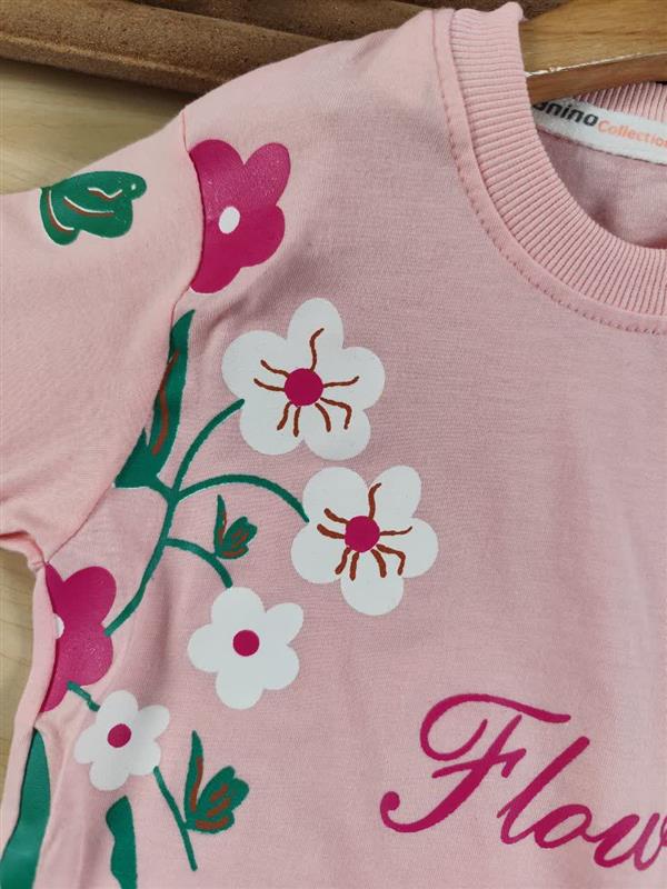 تیشرت شلوارک Flowers kids