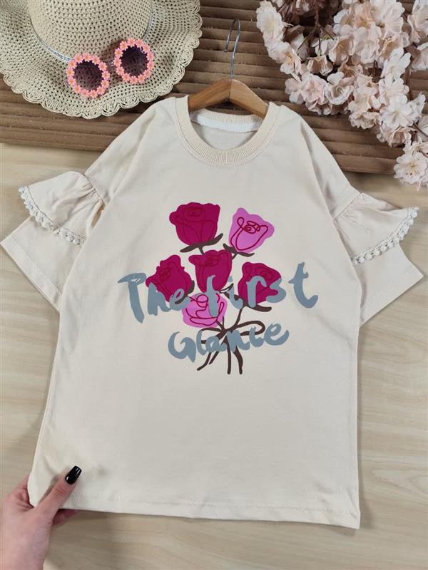 تیشرت تک دسته گل رز 