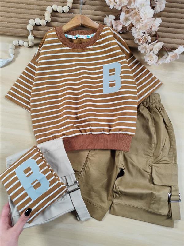 تیشرت شلوارک راه راه B