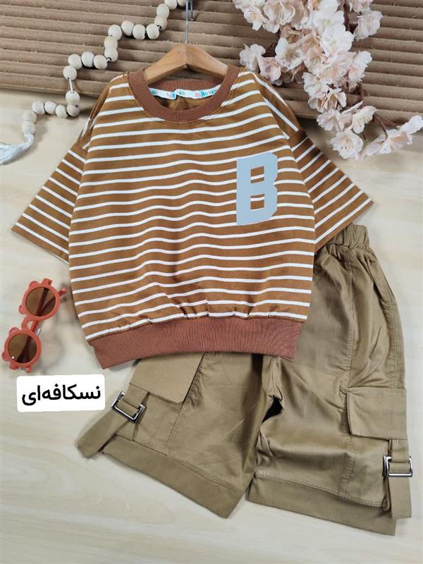 تیشرت شلوارک راه راه B