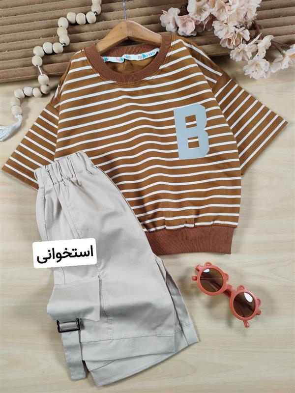 تیشرت شلوارک راه راه B