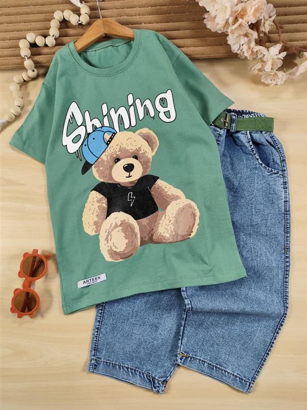 تیشرت شلوارک تدی Shining