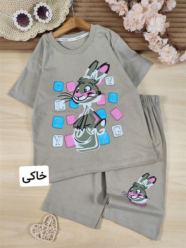 تیشرت شلوارک خرگوش و حروف 