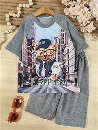 تیشرت شلوارک تدی happier