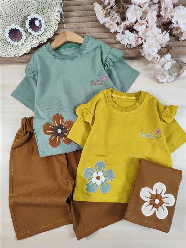 کراپ شلوارک گلدوزی dolls