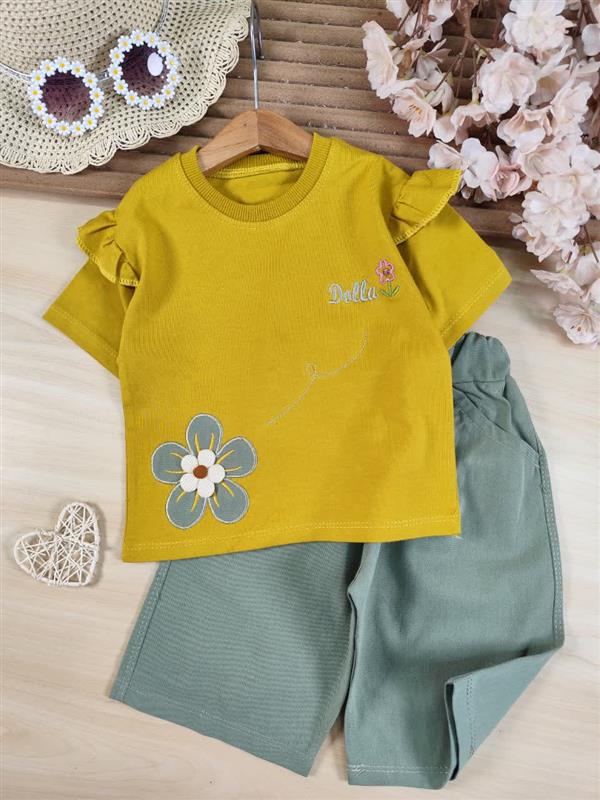 کراپ شلوارک گلدوزی dolls
