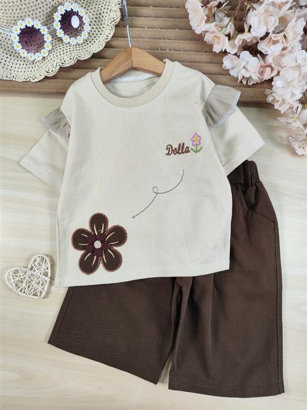 کراپ شلوارک گلدوزی dolls