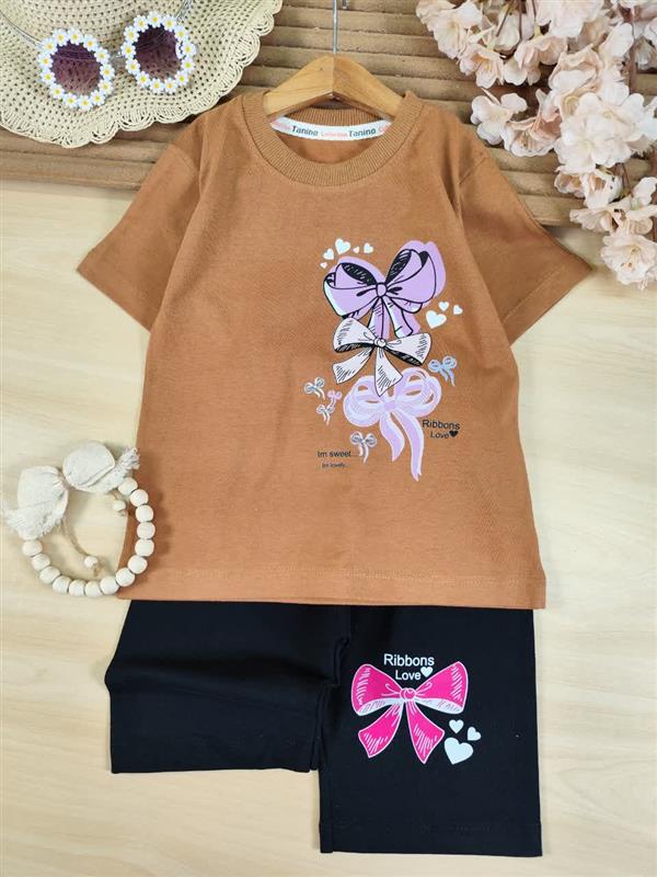 تیشرت شلوارک ribbons love