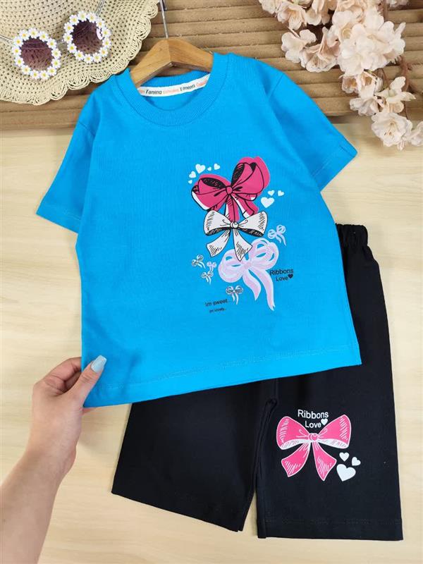 تیشرت شلوارک ribbons love