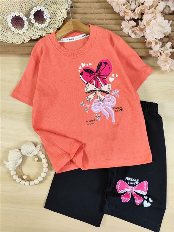تیشرت شلوارک ribbons love