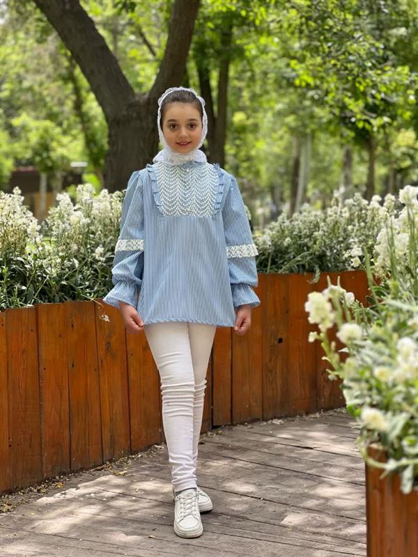شومیز تک راه راه گوناگون 