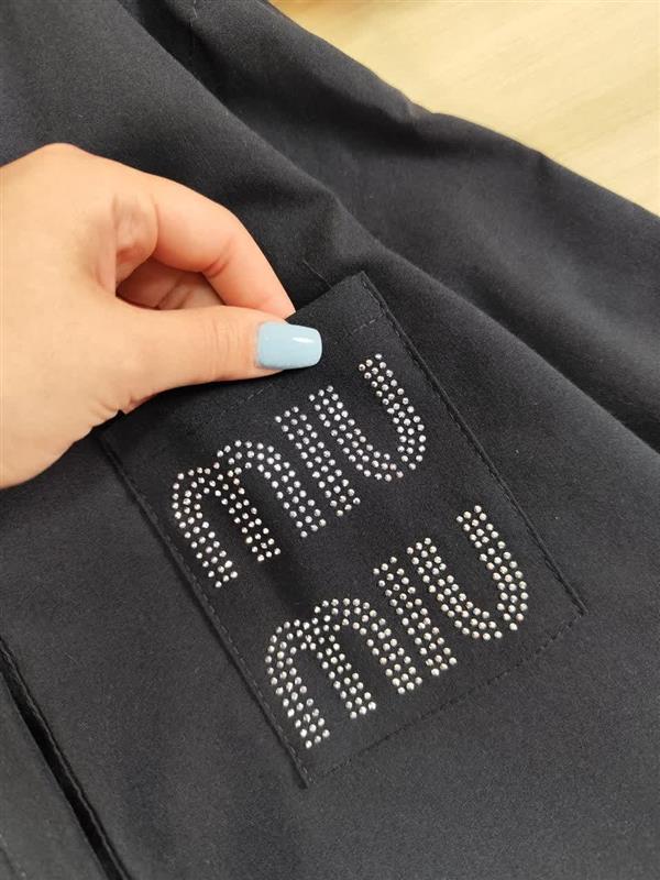 شومیز مانتویی جیب miu