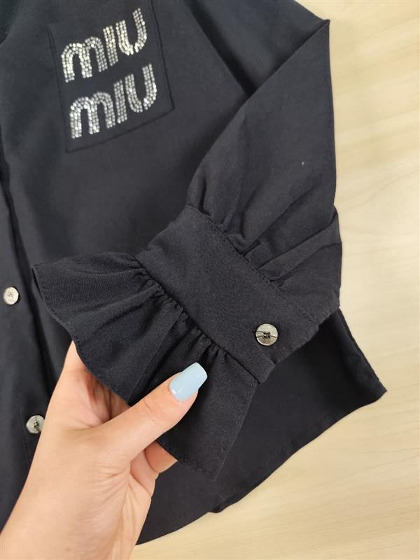 شومیز مانتویی جیب miu