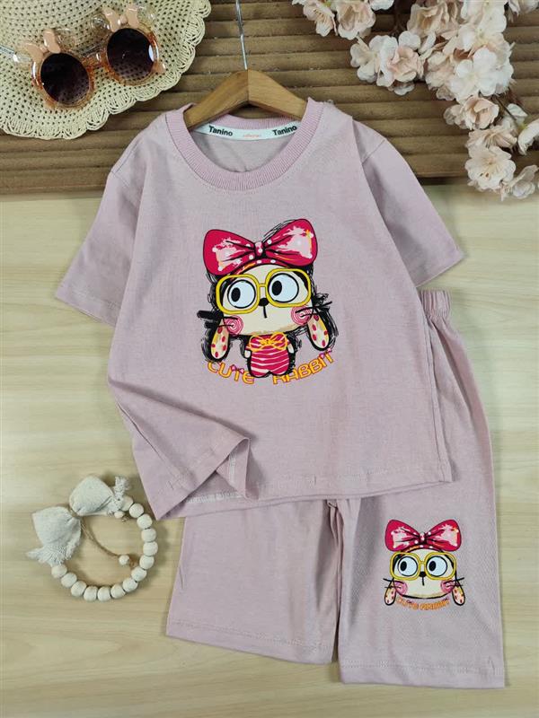 تیشرت شلوارک عینکی cute rabbit