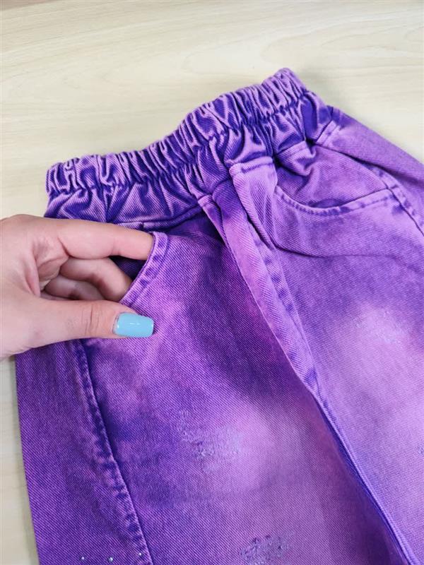 تیشرت شلوارک قلب حاشیه پاپیونی