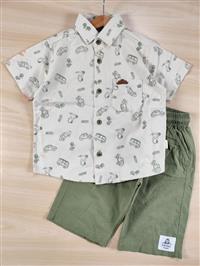 تکسایز پیراهن شلوارک ماشین و دوچرخه 