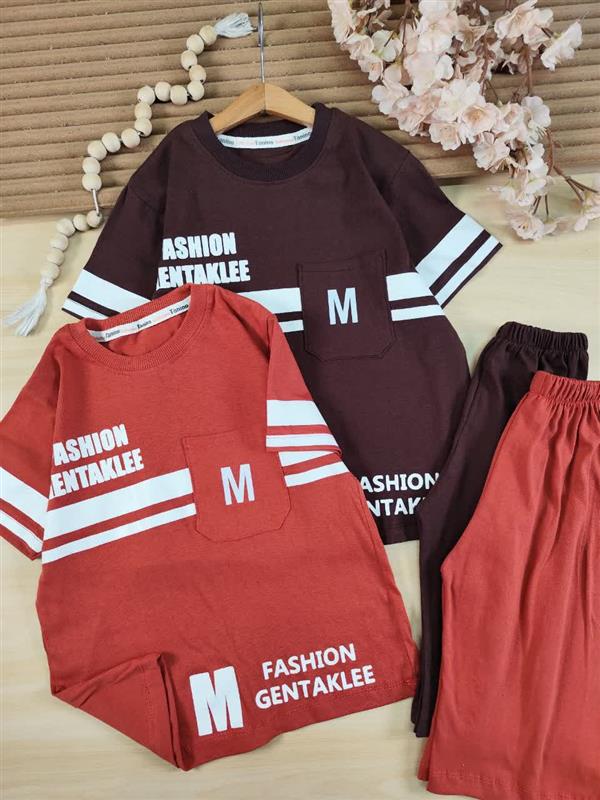 تیشرت شلوارک تک جیب M