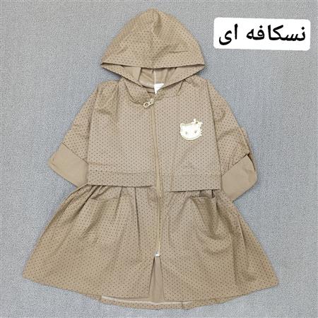 پیراهن کتان خالخالی