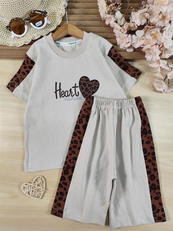 تیشرت شلوارک heart پلنگی