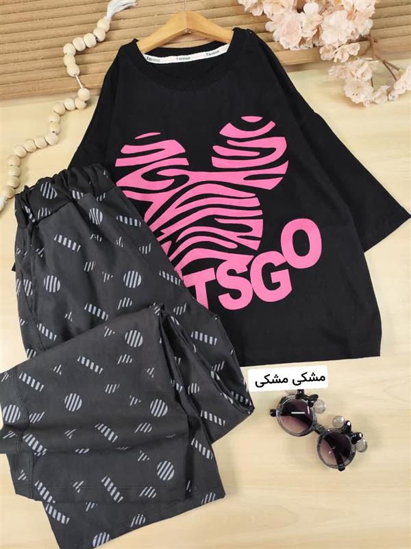 کراپ شلوار میکی lets go