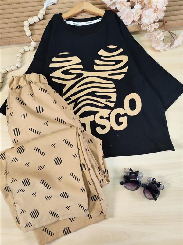کراپ شلوار میکی lets go