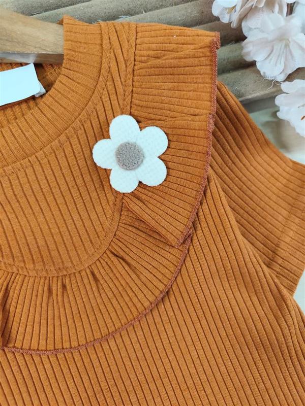 کراپ تک گلدار مداد رنگی