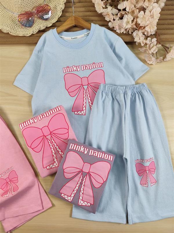 تیشرت شلوارک pinky papion