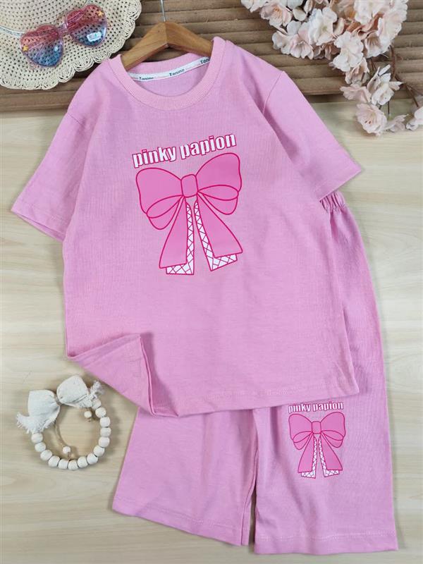 تیشرت شلوارک pinky papion