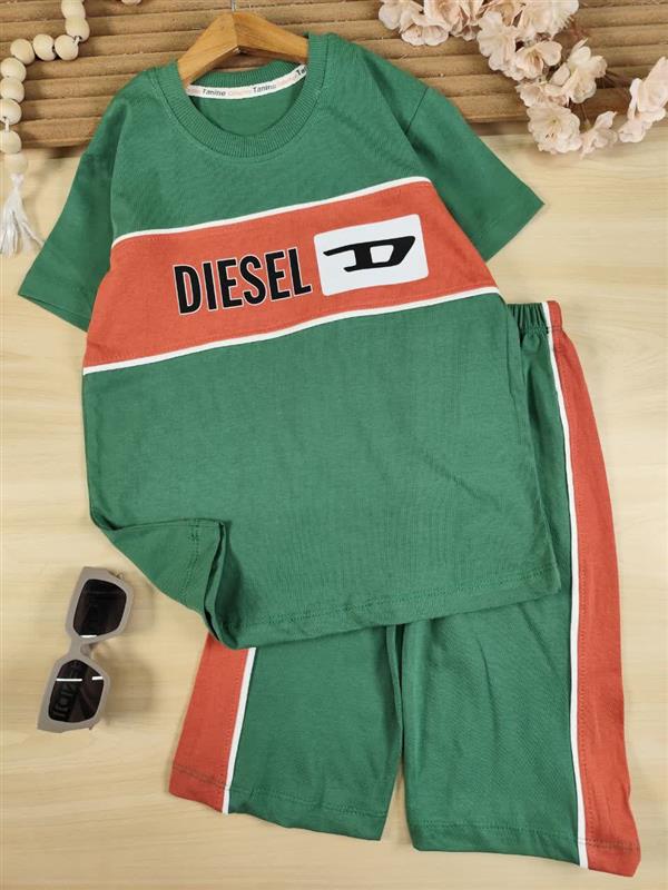 تیشرت شلوارک Diesel تیکه رنگی 