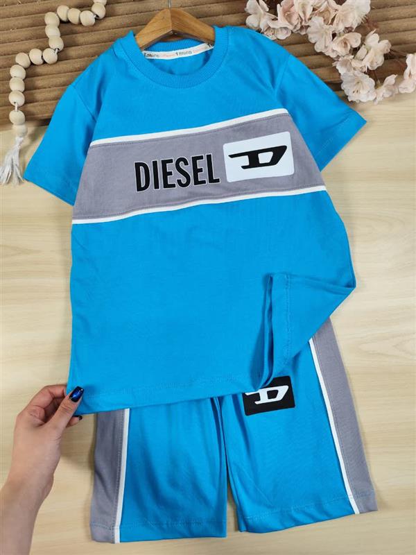 تیشرت شلوارک Diesel تیکه رنگی 