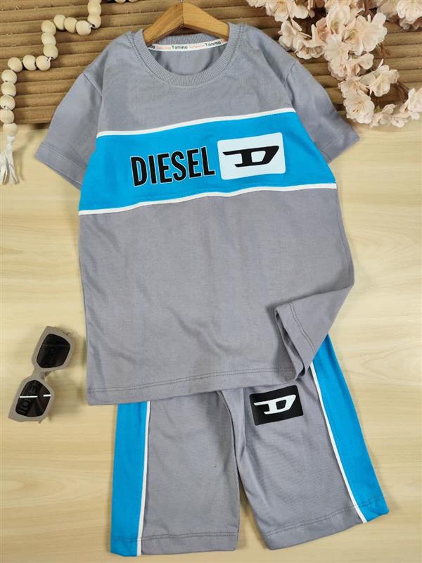 تیشرت شلوارک Diesel تیکه رنگی 