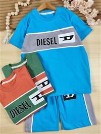 تیشرت شلوارک Diesel تیکه رنگی 