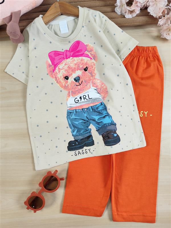 تیشرت شلوارک teddy girl 