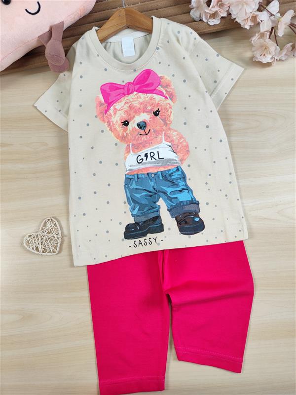 تیشرت شلوارک teddy girl 
