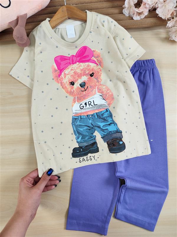 تیشرت شلوارک teddy girl 
