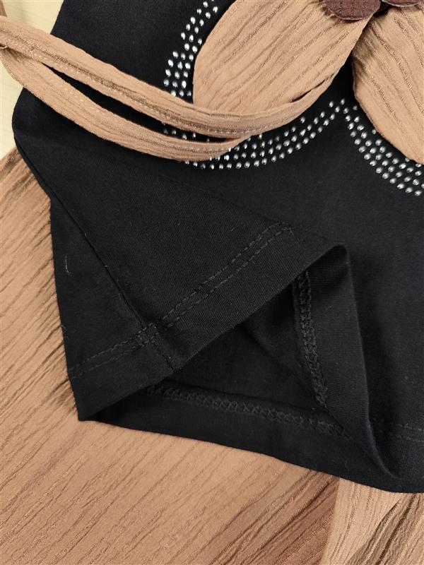 تیشرت شلوار گل پارچه ای برجسته