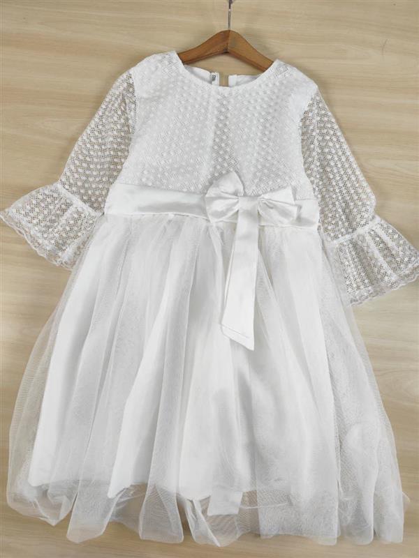 تکسایز پیراهن سفید توری