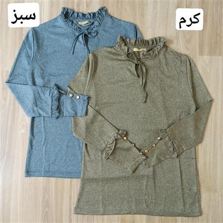 بلوز تک یقه چین دار زنانه