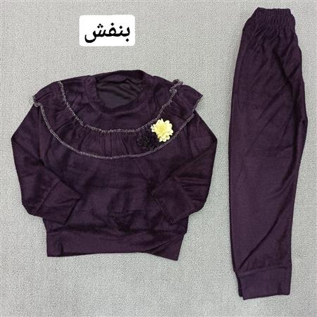 بلوز شلوار مخمل دو گل