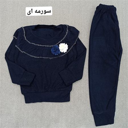 بلوز شلوار مخمل دو گل