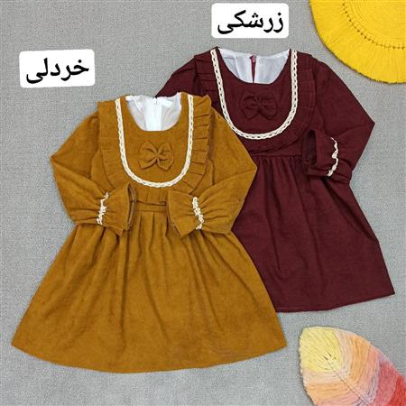 سارافون مخمل کبریتی نوار دوزی