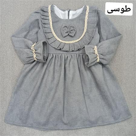 سارافون مخمل کبریتی نوار دوزی