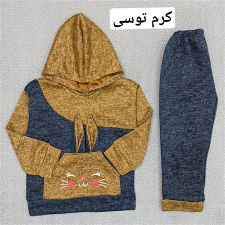 هودی شلوار آنغوره دو رنگ جیب خرگوشی