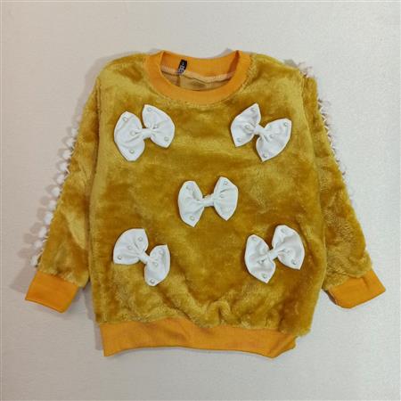 بلوز پولیشی مجلسی جلو پاپیون